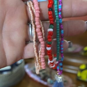 Colorful Beaded Bracelets Set